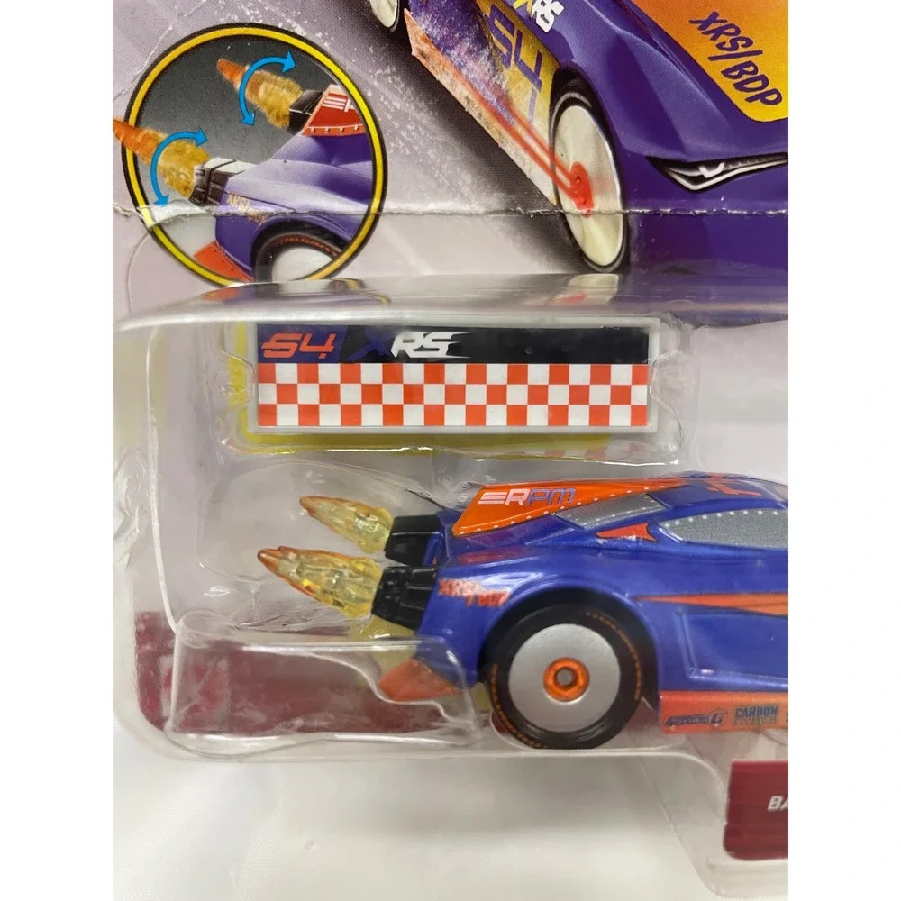 Disney Pixar Cars XRS Rocket Racing Barry DePedal Purple Orange Mattel GKB91